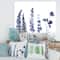 Designart - Navy Blue Eucalyptus I - Traditional Canvas Wall Art Print